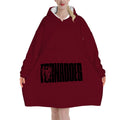 Adult Blanket Hoodie Tornadoes Wrestle