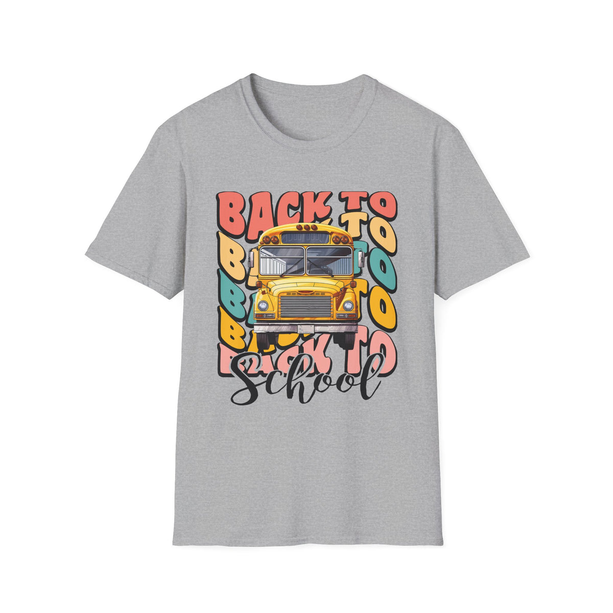 Back to School Bus T-Shirt — Vintage Yellow School Bus Graphic Tee