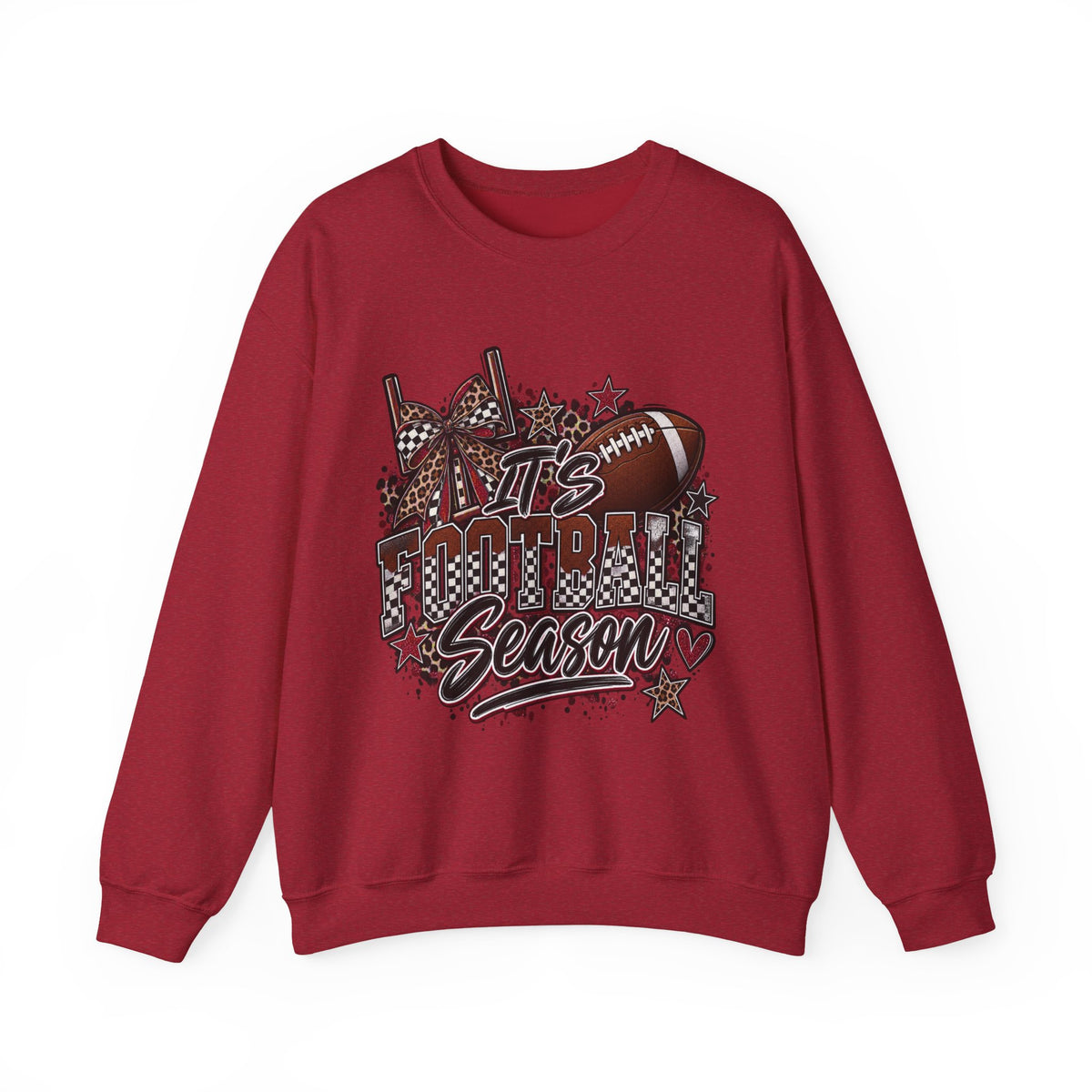Football Season Crewneck Sweatshirt — "It's Football Season" Graphic