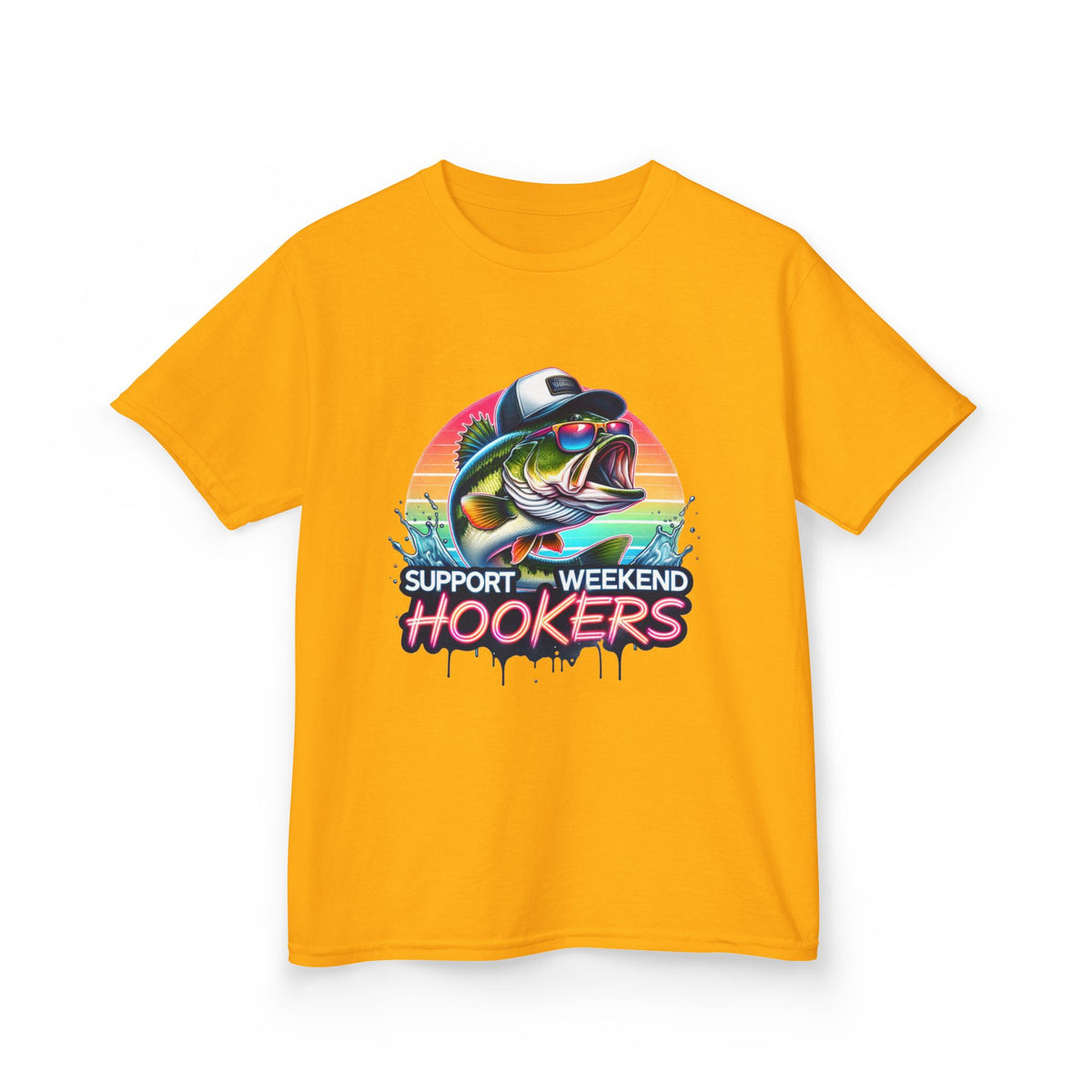 Kids Tee — Support Weekend Hookers Fishing Graphic