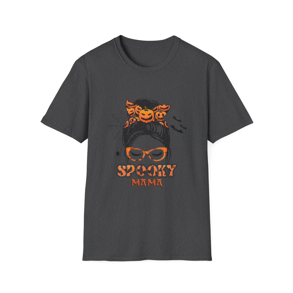 Spooky Mama T-Shirt — Halloween Pumpkin Headband Tee