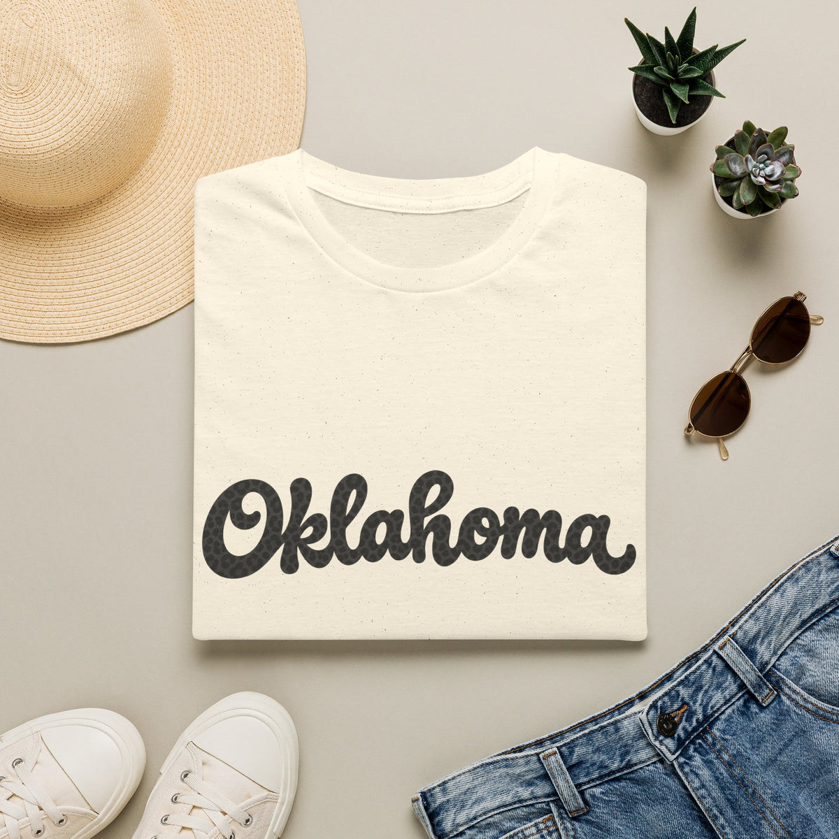Oklahoma Script T-Shirt — Retro State Pride Tee
