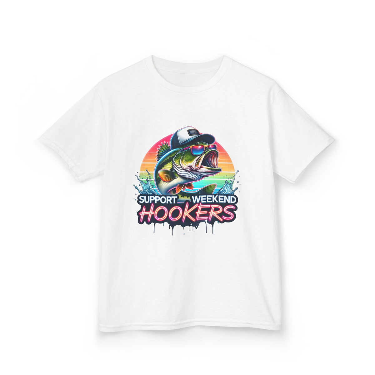 Kids Tee — Support Weekend Hookers Fishing Graphic