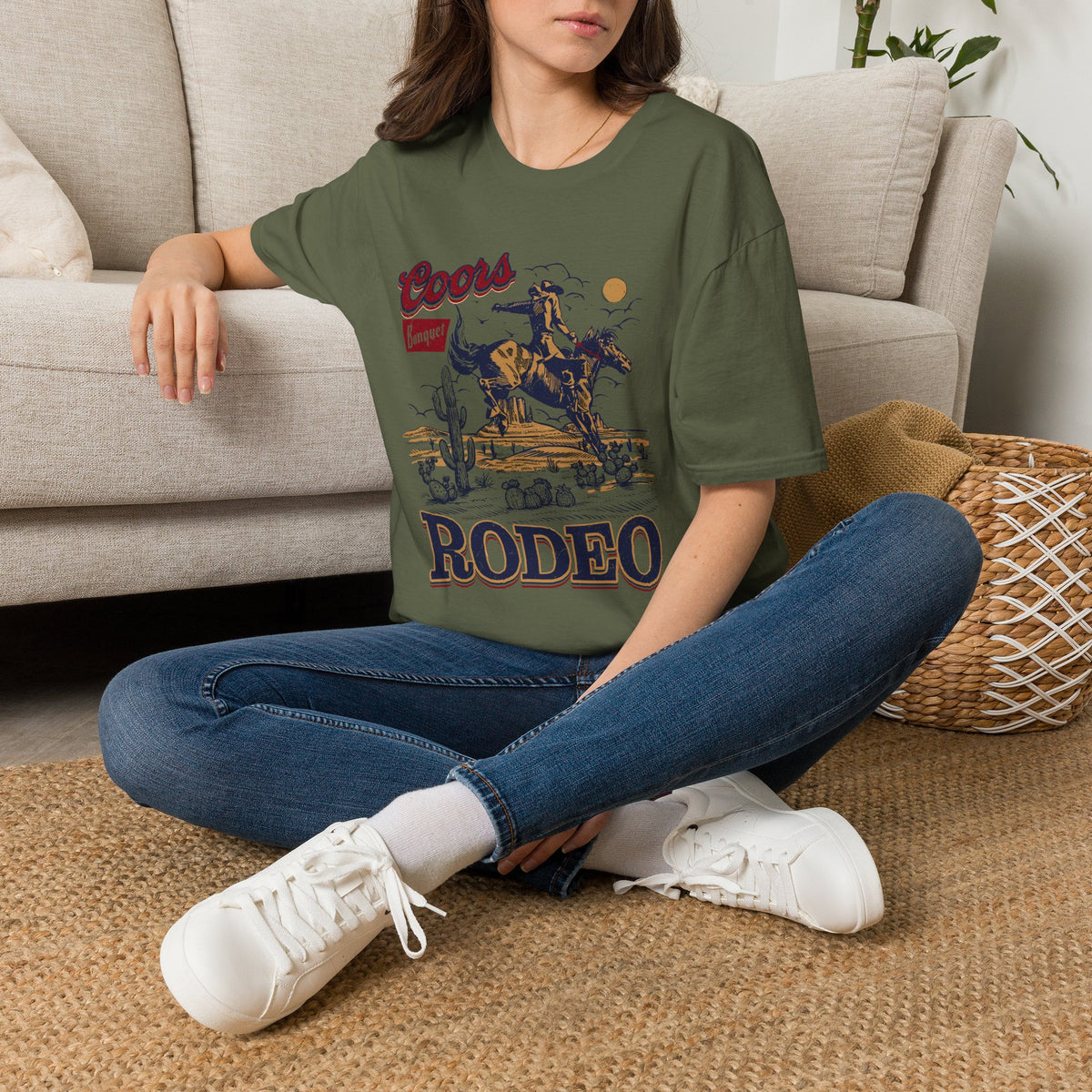 Rodeo Coors Banquet Graphic T-Shirt — Vintage Cowboy Western Tee