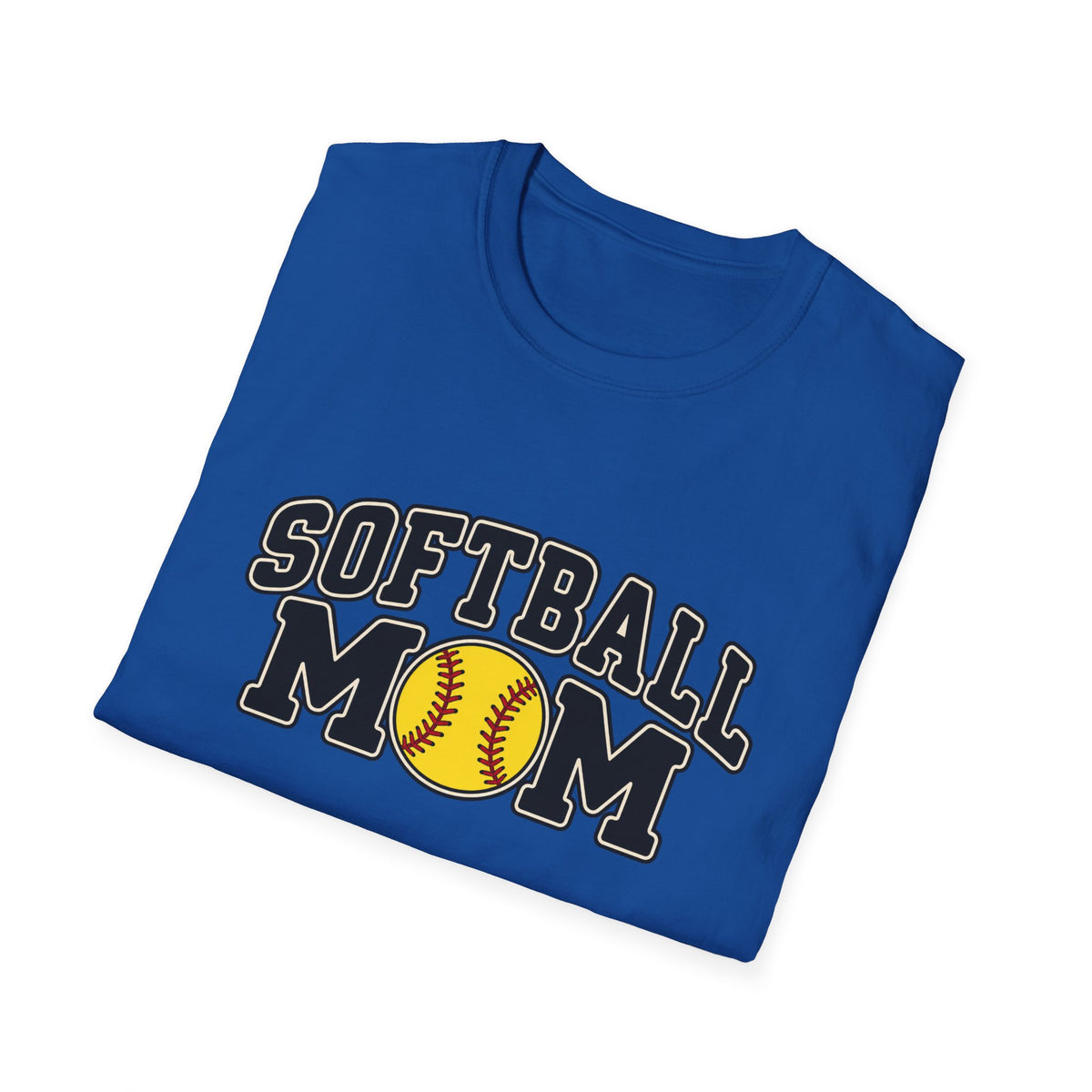 Softball Mom T-Shirt — Vintage Team Spirit Softball Tee