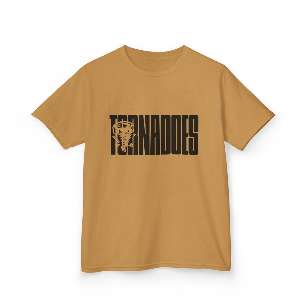 Kids T-Shirt - 'Tornados' Bold Sports Logo Tee with Tornado Mascot