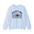 Wrestling Mama Leopard Heart Sweatshirt — Crazy Proud, Always Loud Crewneck