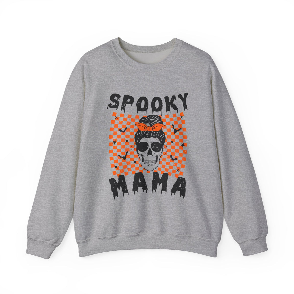 Spooky Mama Sweatshirt - Halloween Skull Mama Crewneck