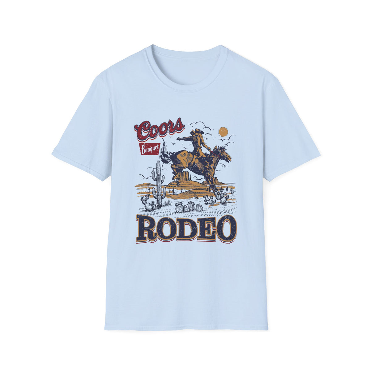 Rodeo Coors Banquet Graphic T-Shirt — Vintage Cowboy Western Tee