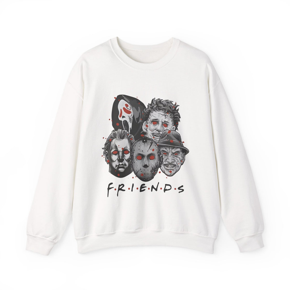 Horror Movie Masks "F.R.I.E.N.D.S" Crewneck Sweatshirt