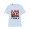Something in the Orange T-Shirt — Horror Movie Prison-Themed Graphic Tee