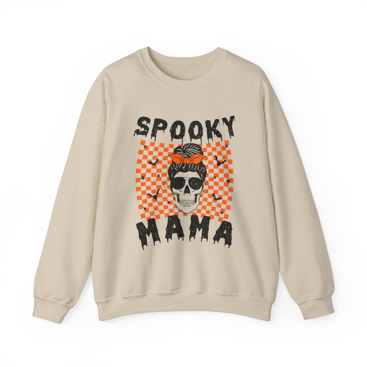 Spooky Mama Sweatshirt - Halloween Skull Mama Crewneck
