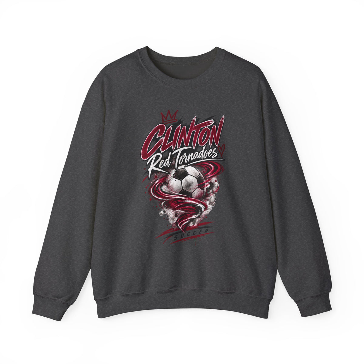 Clinton Red Tornadoes Soccer Crewneck Sweatshirt