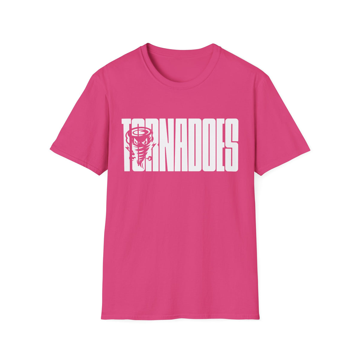 Tornadoes Graphic T-Shirt — Bold Storm Typography with Tornado Icon