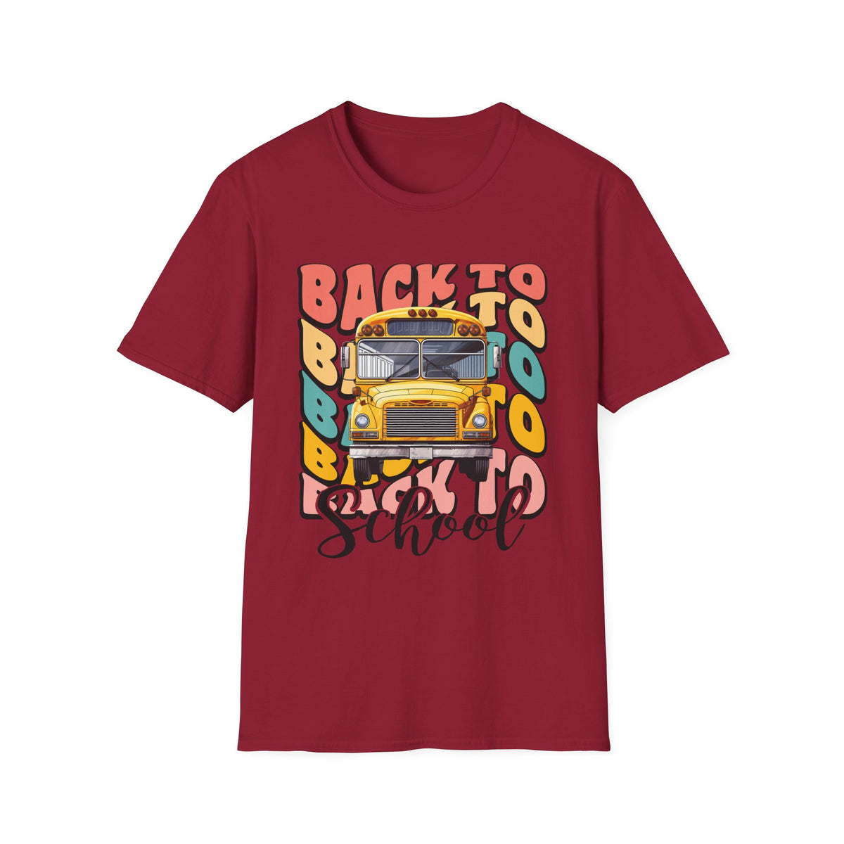 Back to School Bus T-Shirt — Vintage Yellow School Bus Graphic Tee