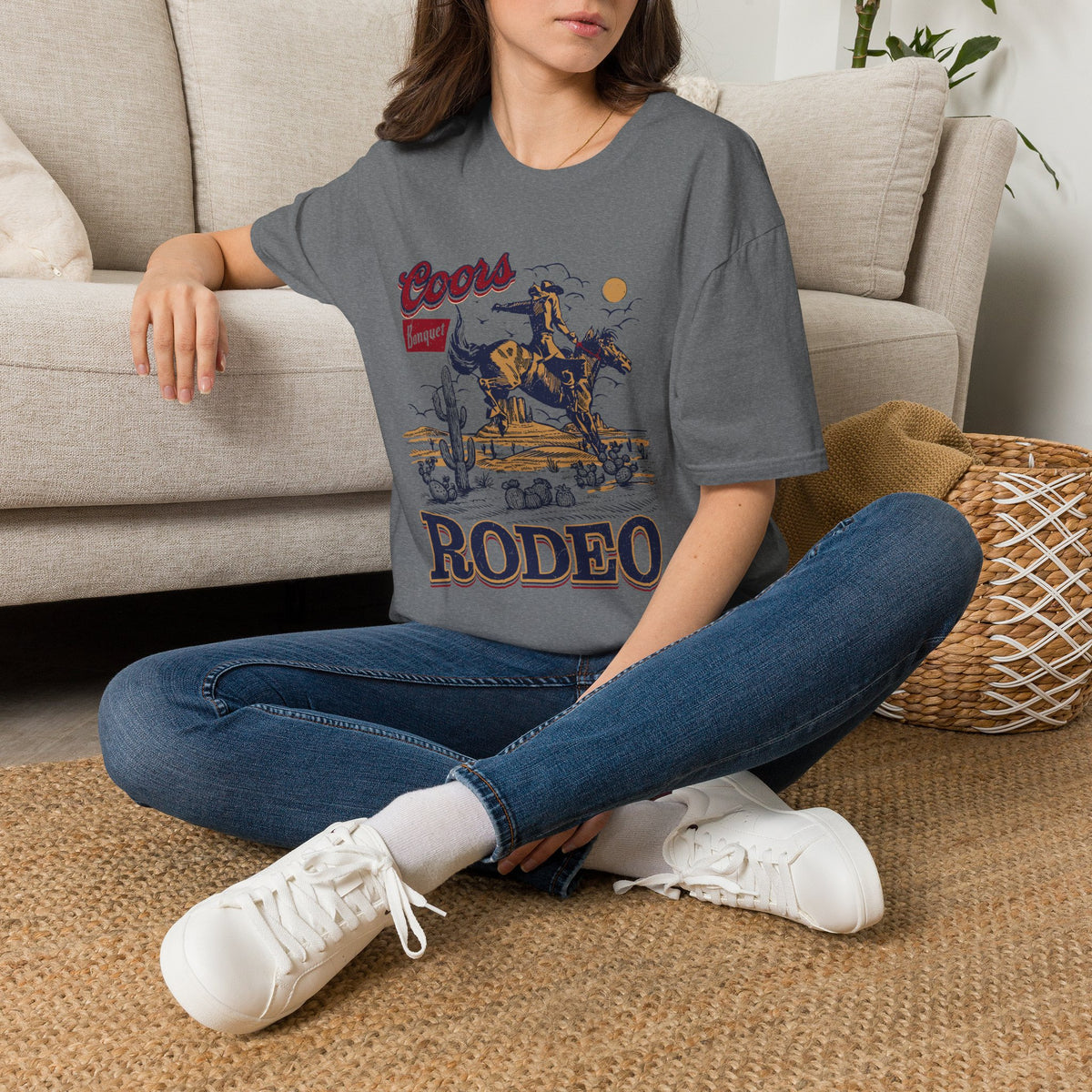 Rodeo Coors Banquet Graphic T-Shirt — Vintage Cowboy Western Tee