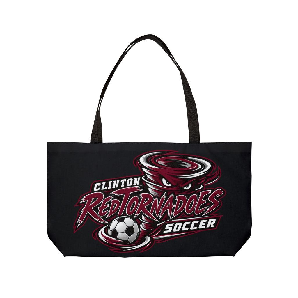 Red Tornadoes Soccer Weekender Tote Bag — Clinton Team Logo Sports Tote