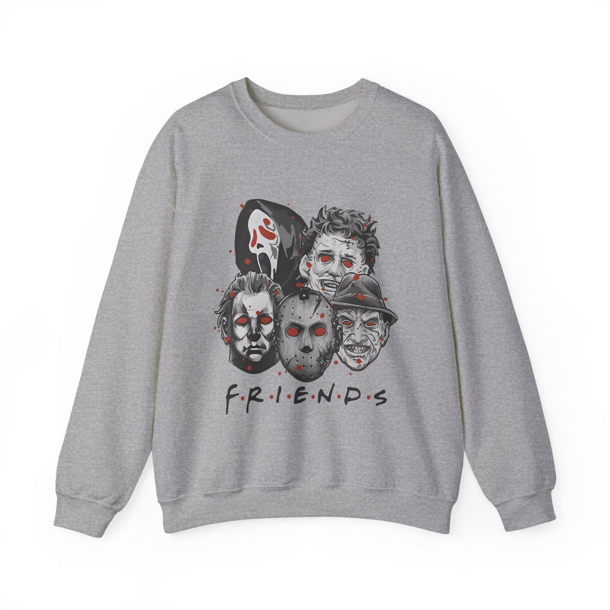 Horror Movie Masks "F.R.I.E.N.D.S" Crewneck Sweatshirt