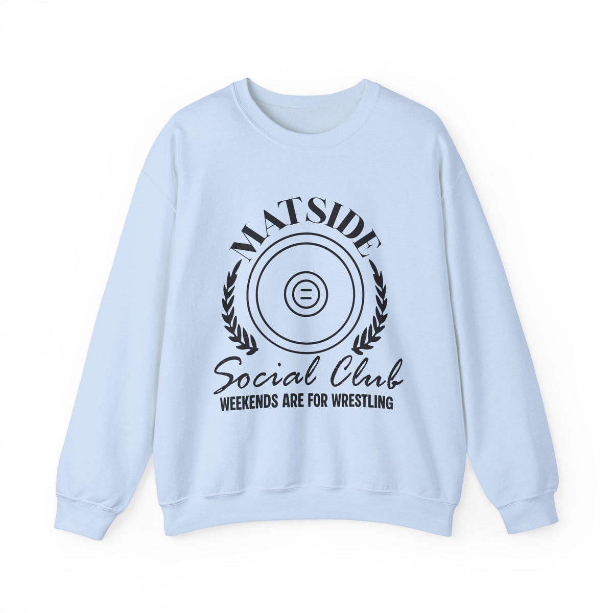 Matside Social Club Crewneck Sweatshirt – "Weekends Are For Wrestling" Vintage Wrestling Logo