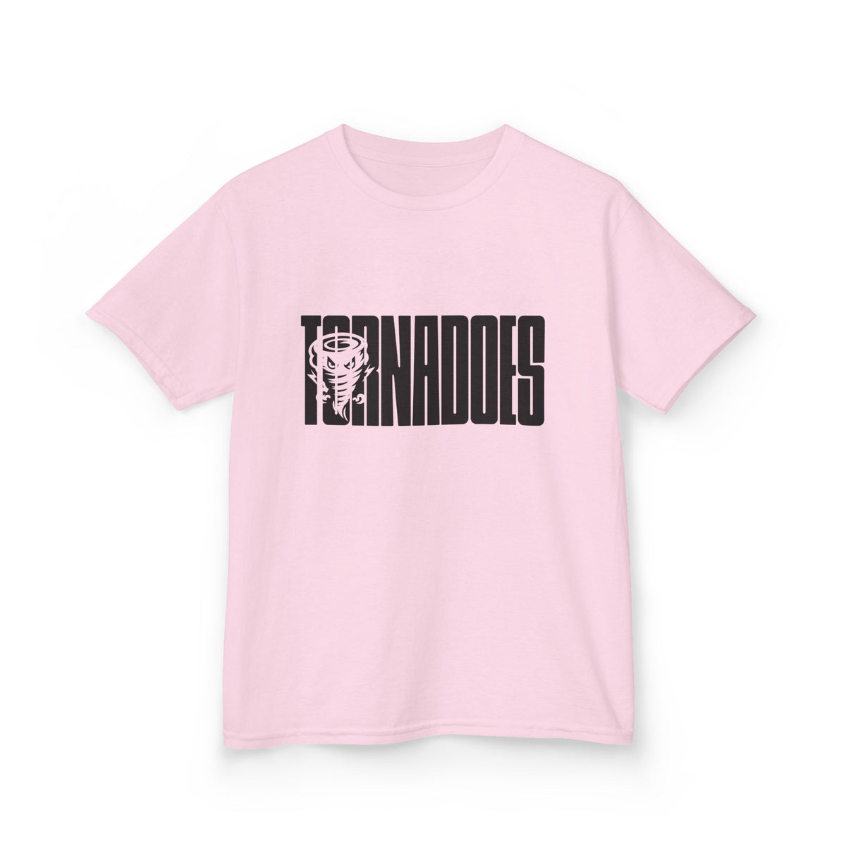 Kids T-Shirt - 'Tornados' Bold Sports Logo Tee with Tornado Mascot