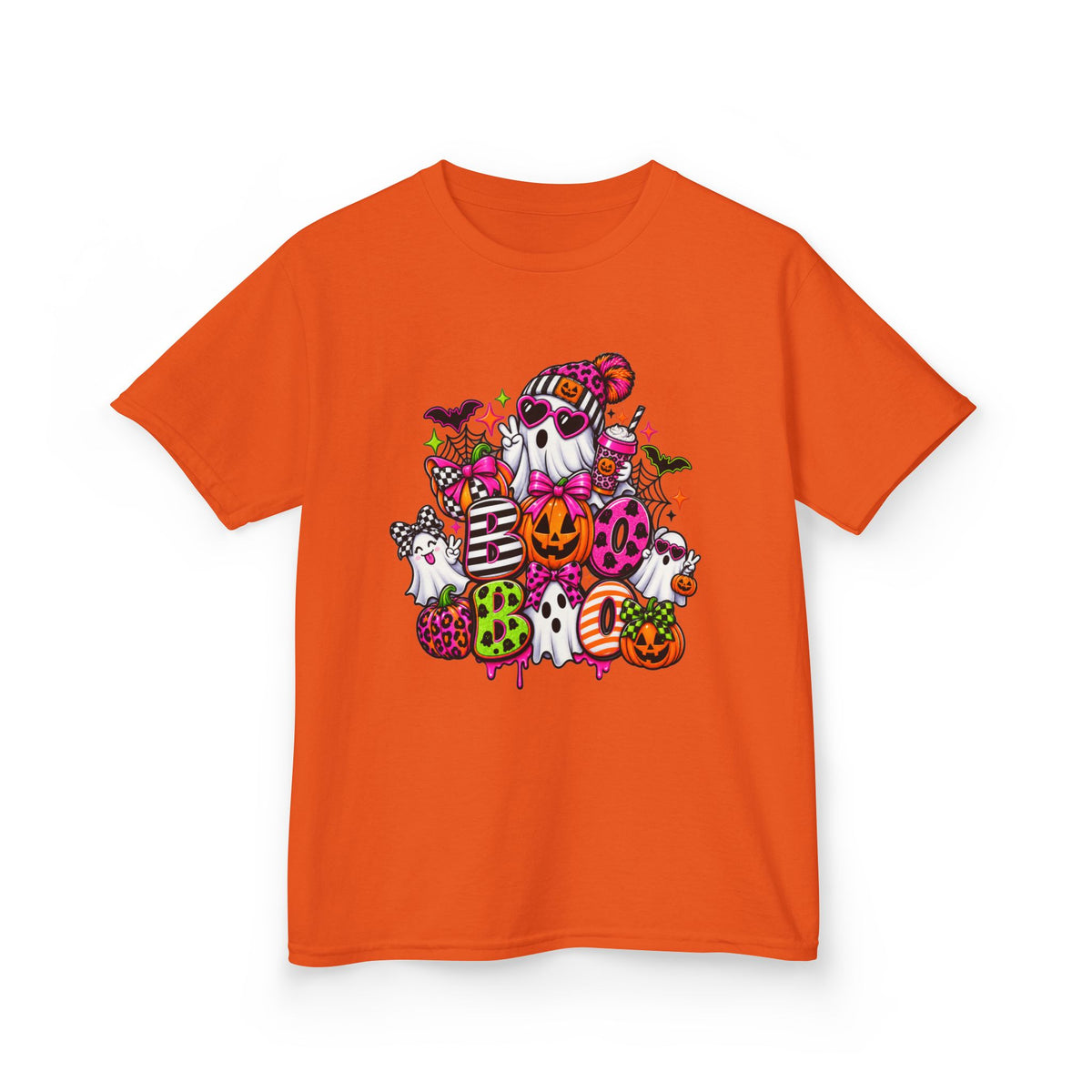 Kids Halloween Ghosts & Pumpkins T-Shirt — Cute Spooky Trick-or-Treat Tee