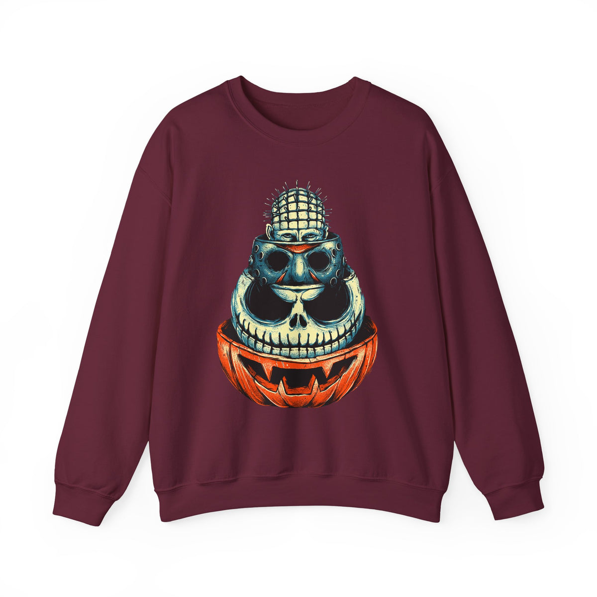 Skull Jack-o'-Lantern Crewneck Sweatshirt