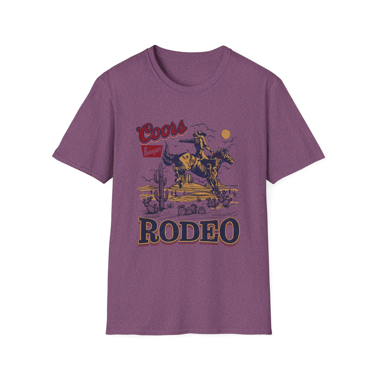 Rodeo Rider Graphic T-Shirt — 'Coors Banquet' Western Cowboy Tee