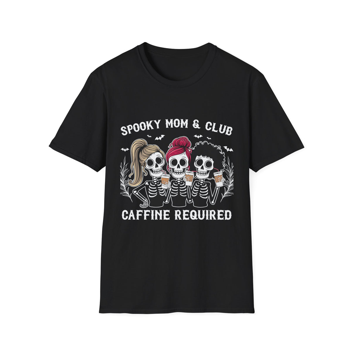 Women’s Skeleton Squad T-Shirt — Best Friends Skull Trio Graphic Tee