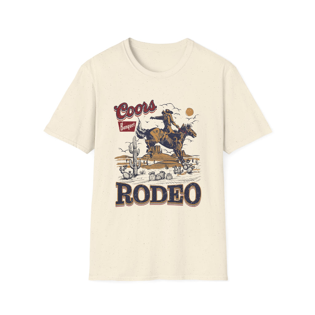 Rodeo Coors Banquet Graphic T-Shirt — Vintage Cowboy Western Tee