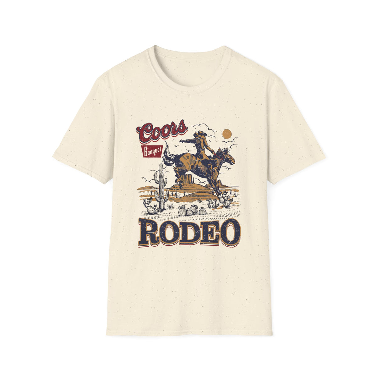 Rodeo Coors Banquet Graphic T-Shirt — Vintage Cowboy Western Tee