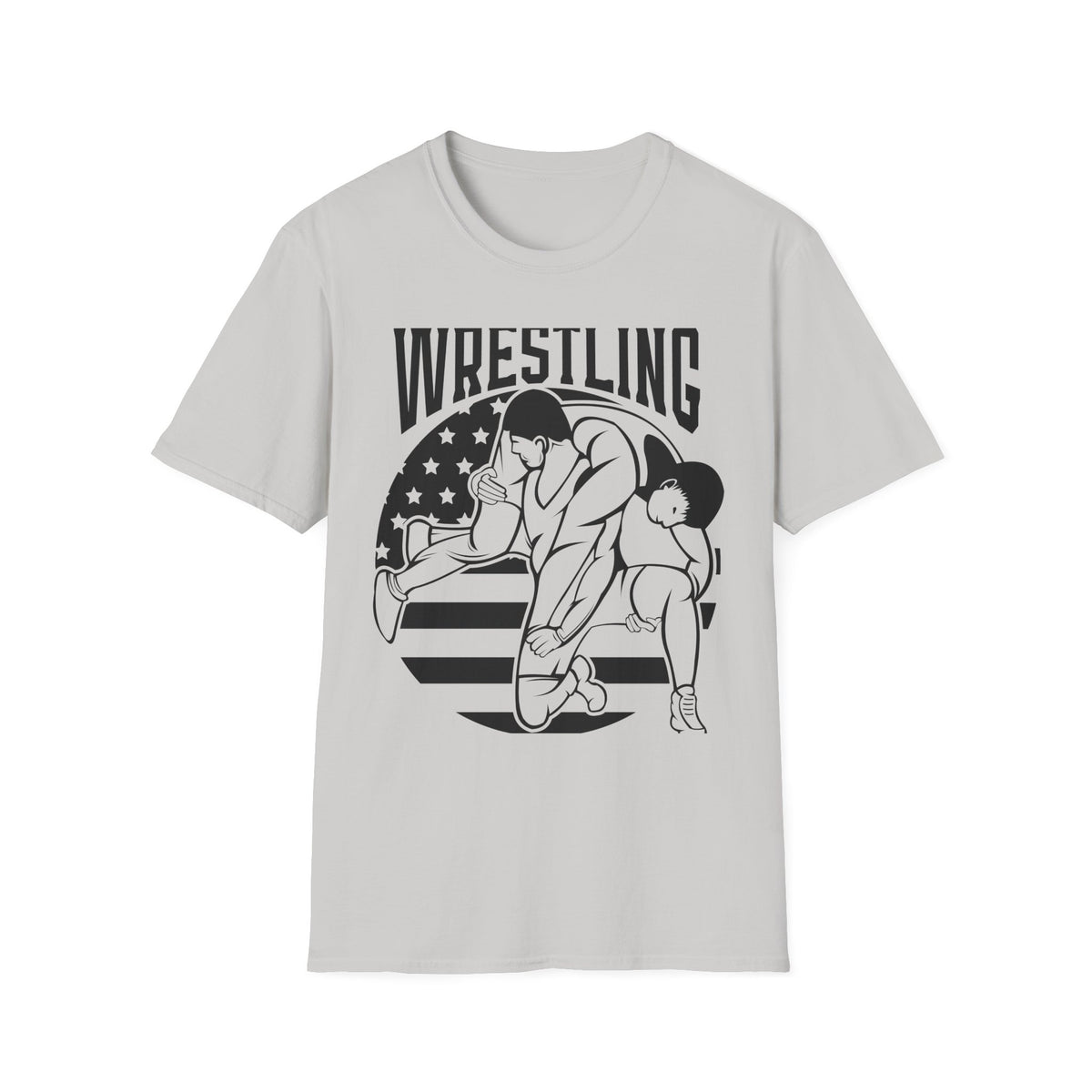 Wrestling T-Shirt — USA Flag Grapplers Graphic Tee