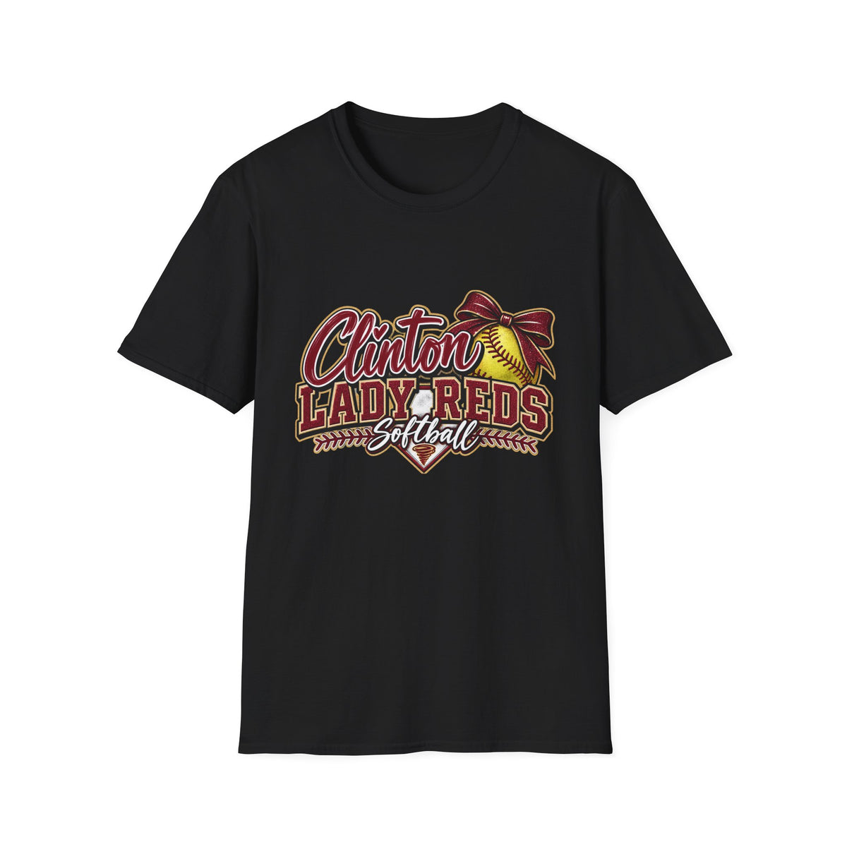 Lady Reds Softball T-Shirt — Clinton Lady Reds Softball
