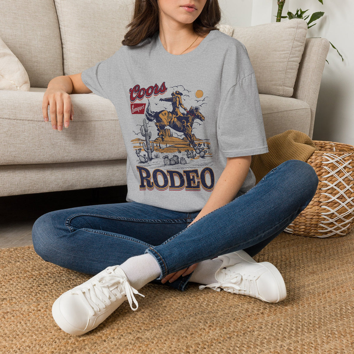 Rodeo Coors Banquet Graphic T-Shirt — Vintage Cowboy Western Tee