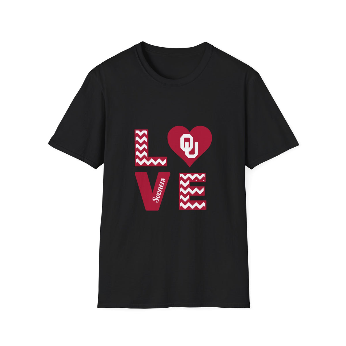 OU Love T-Shirt — Oklahoma Sooners Heart Love Tee