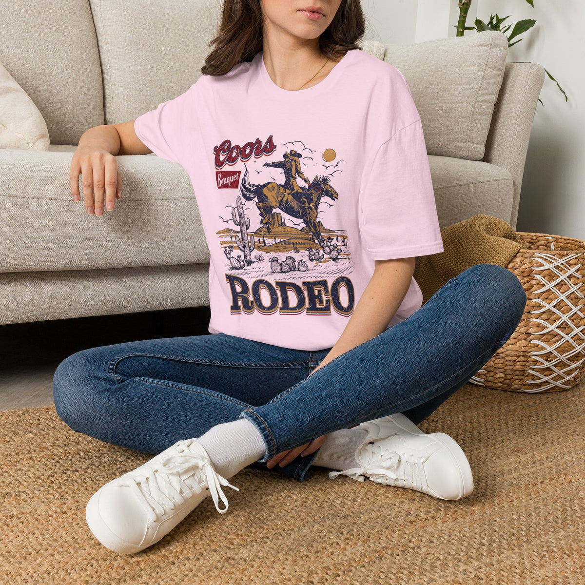 Rodeo Coors Banquet Graphic T-Shirt — Vintage Cowboy Western Tee