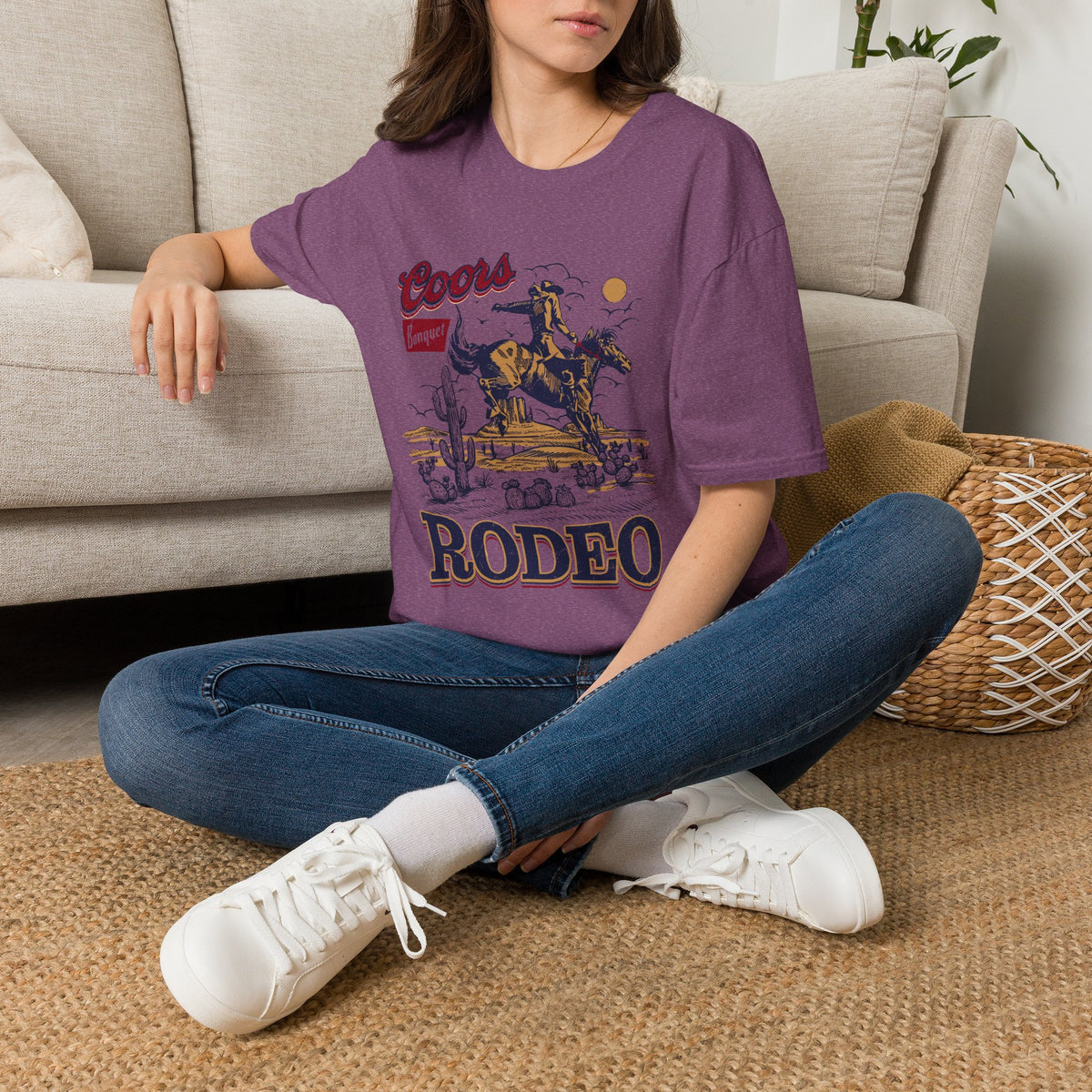 Rodeo Coors Banquet Graphic T-Shirt — Vintage Cowboy Western Tee
