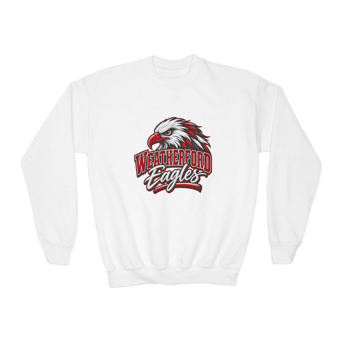 Youth Crewneck Sweatshirt - Weatherford Eagles Mascot