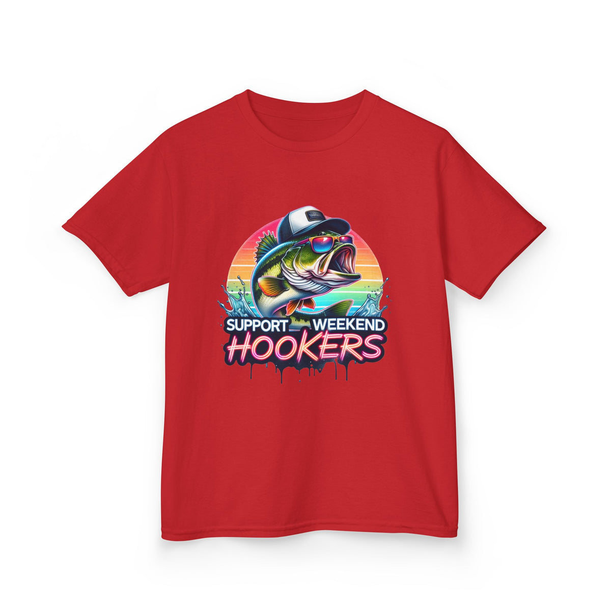 Kids Tee — Support Weekend Hookers Fishing Graphic