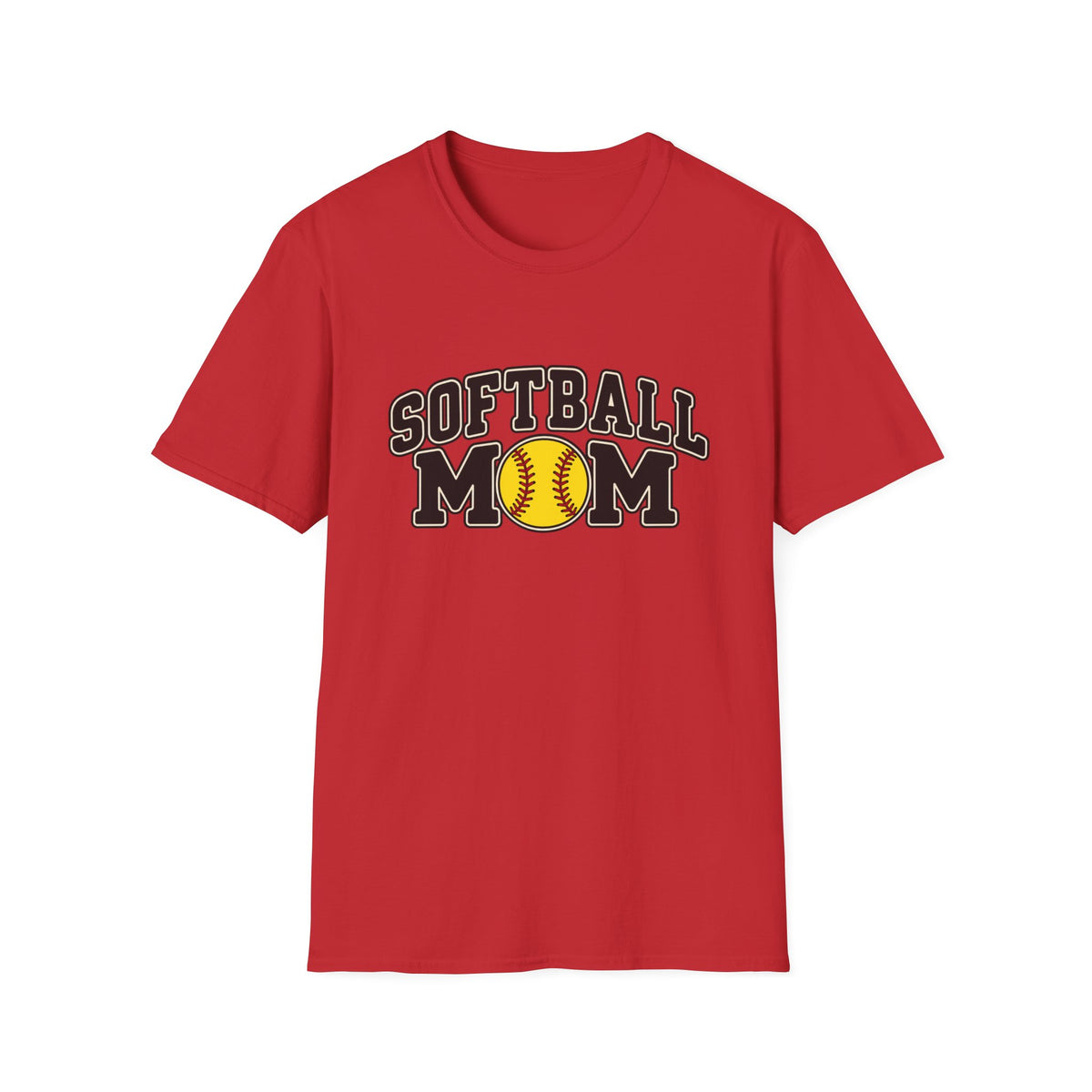 Softball Mom T-Shirt — Vintage Team Spirit Softball Tee
