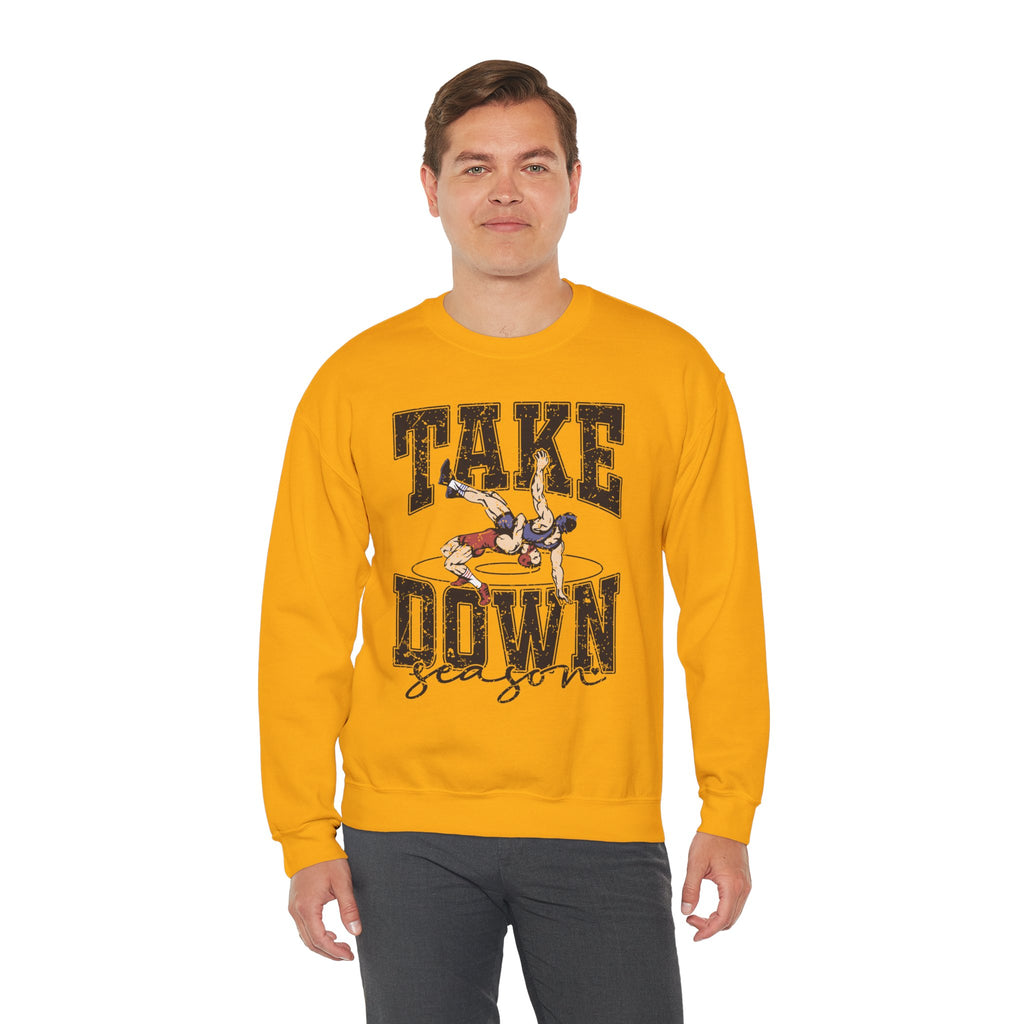 Take Down Season Wrestling Crewneck Sweatshirt