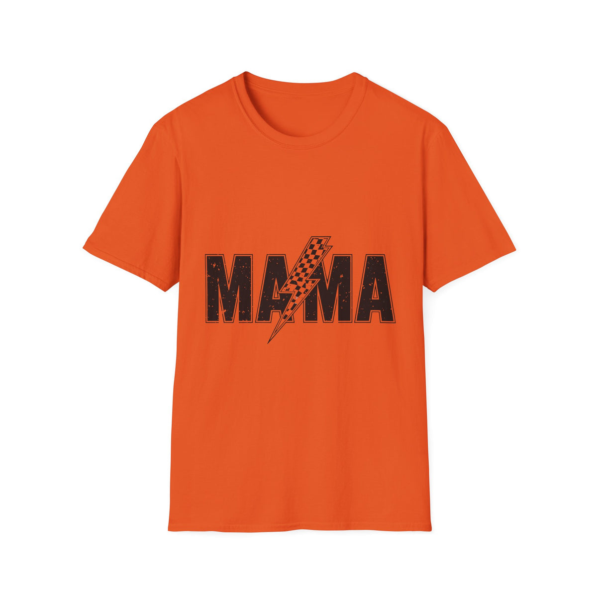 Mama Lightning Bolt T-Shirt — Retro Racing Graphic Tee for Moms