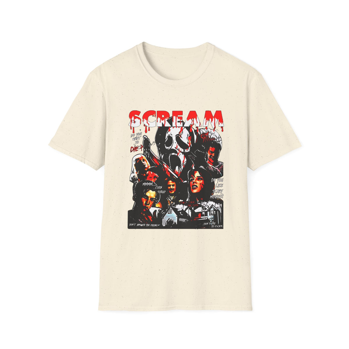 Scream Horror Movie Collage T‑Shirt