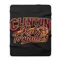 Clinton Red Tornadoes Sherpa Fleece Blanket — Cozy Team Mascot Throw