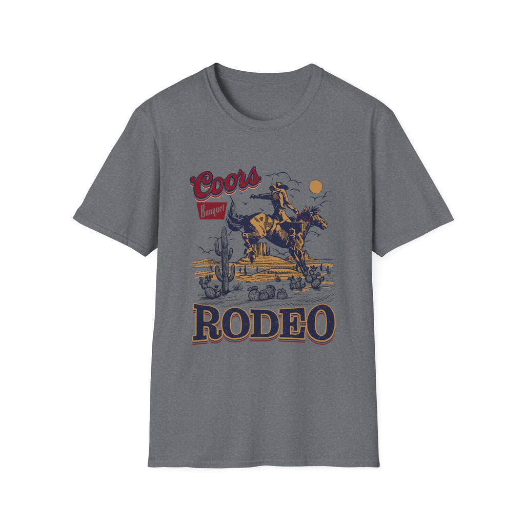 Rodeo Coors Banquet Graphic T-Shirt — Vintage Cowboy Western Tee