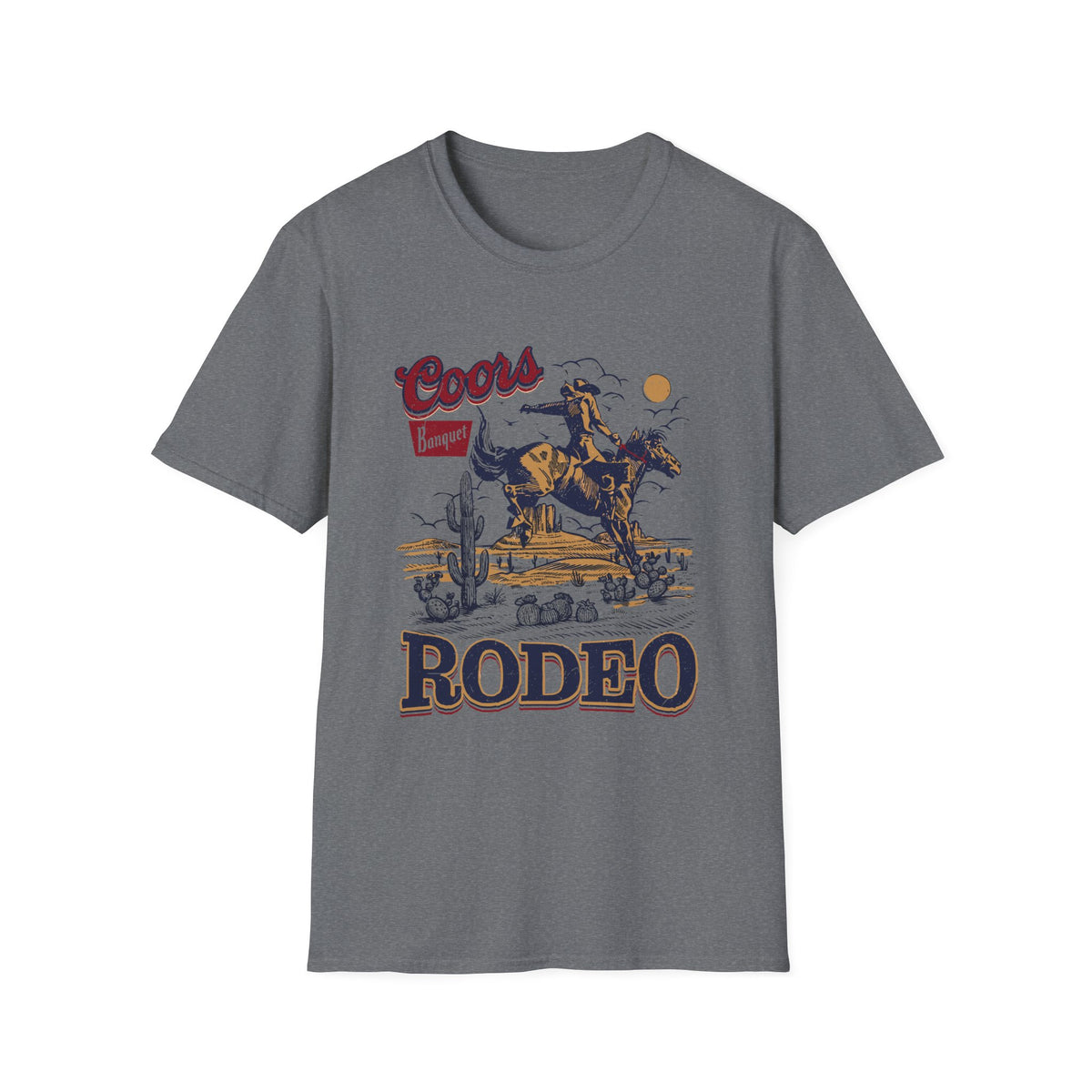 Rodeo Coors Banquet Graphic T-Shirt — Vintage Cowboy Western Tee