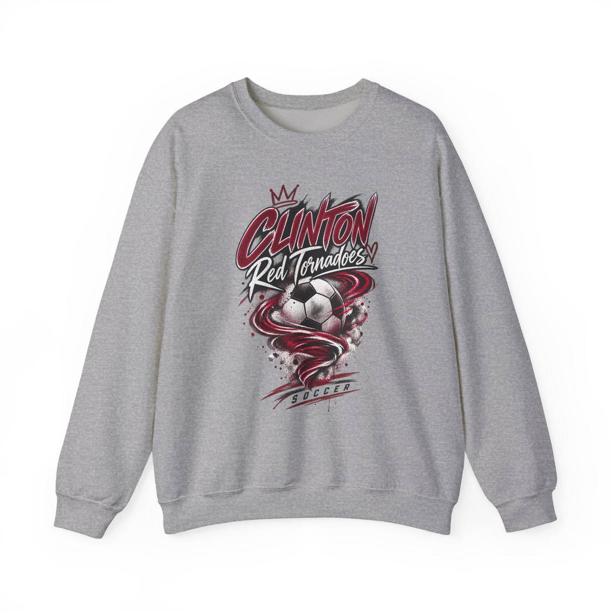 Clinton Red Tornadoes Soccer Crewneck Sweatshirt