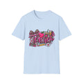 Teacher Graphic T-Shirt — Leopard Print Apple & School Supplies Design
