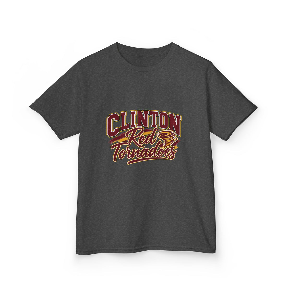 Clinton Red Tornadoes Kids Tee — Youth School Spirit Shirt