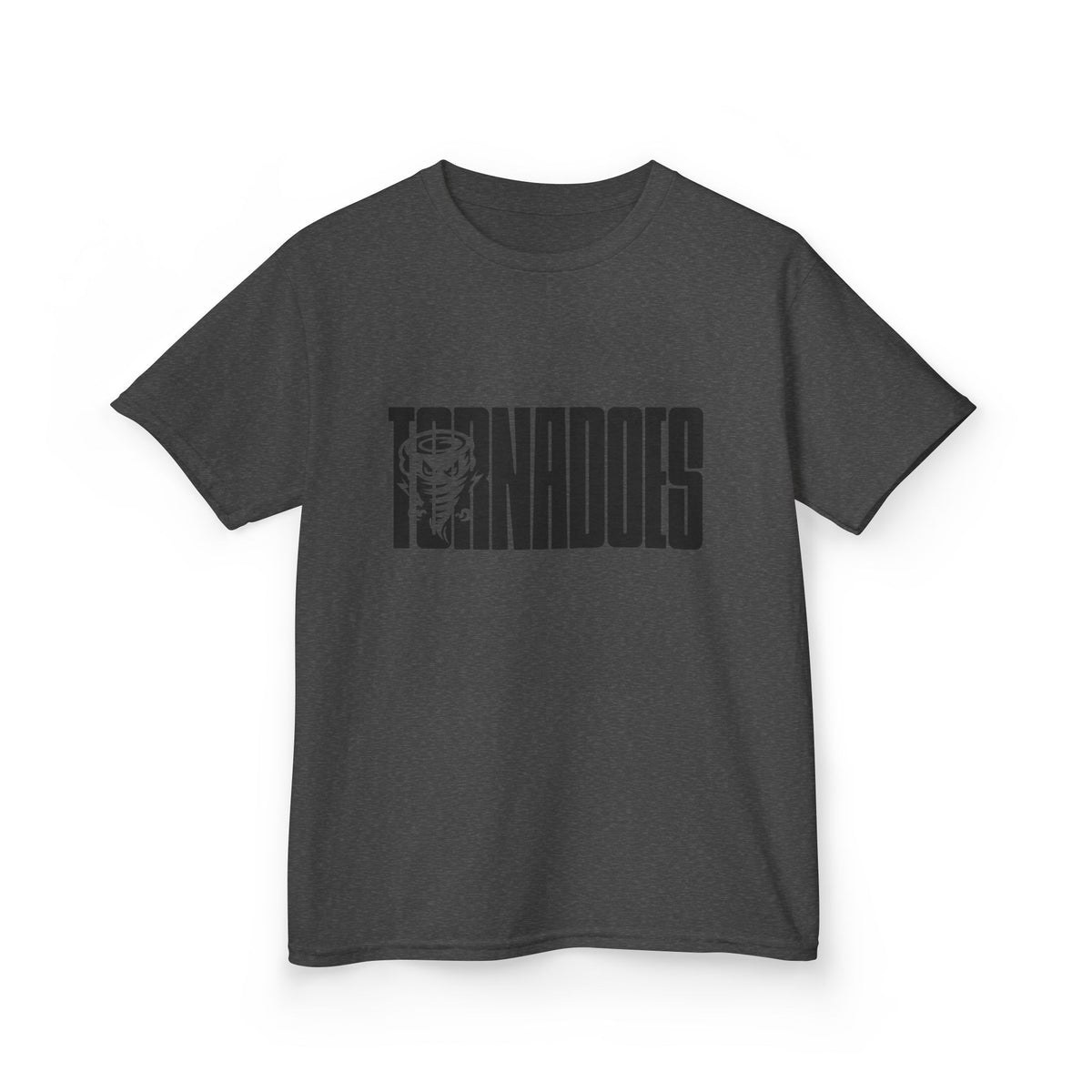 Kids T-Shirt - 'Tornados' Bold Sports Logo Tee with Tornado Mascot