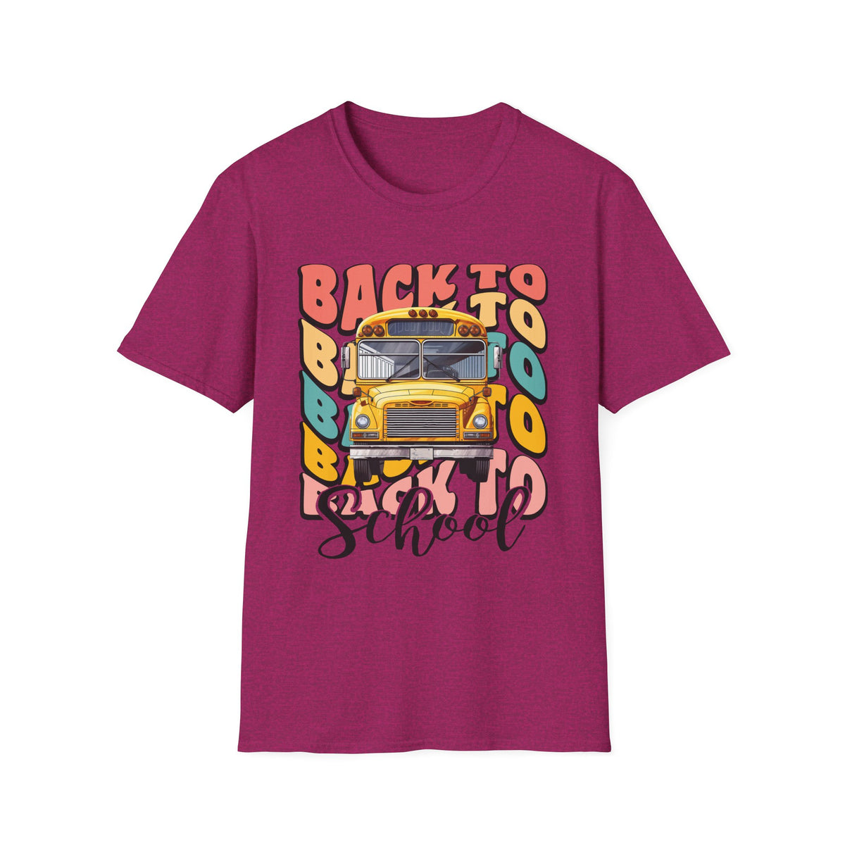 Back to School Bus T-Shirt — Vintage Yellow School Bus Graphic Tee